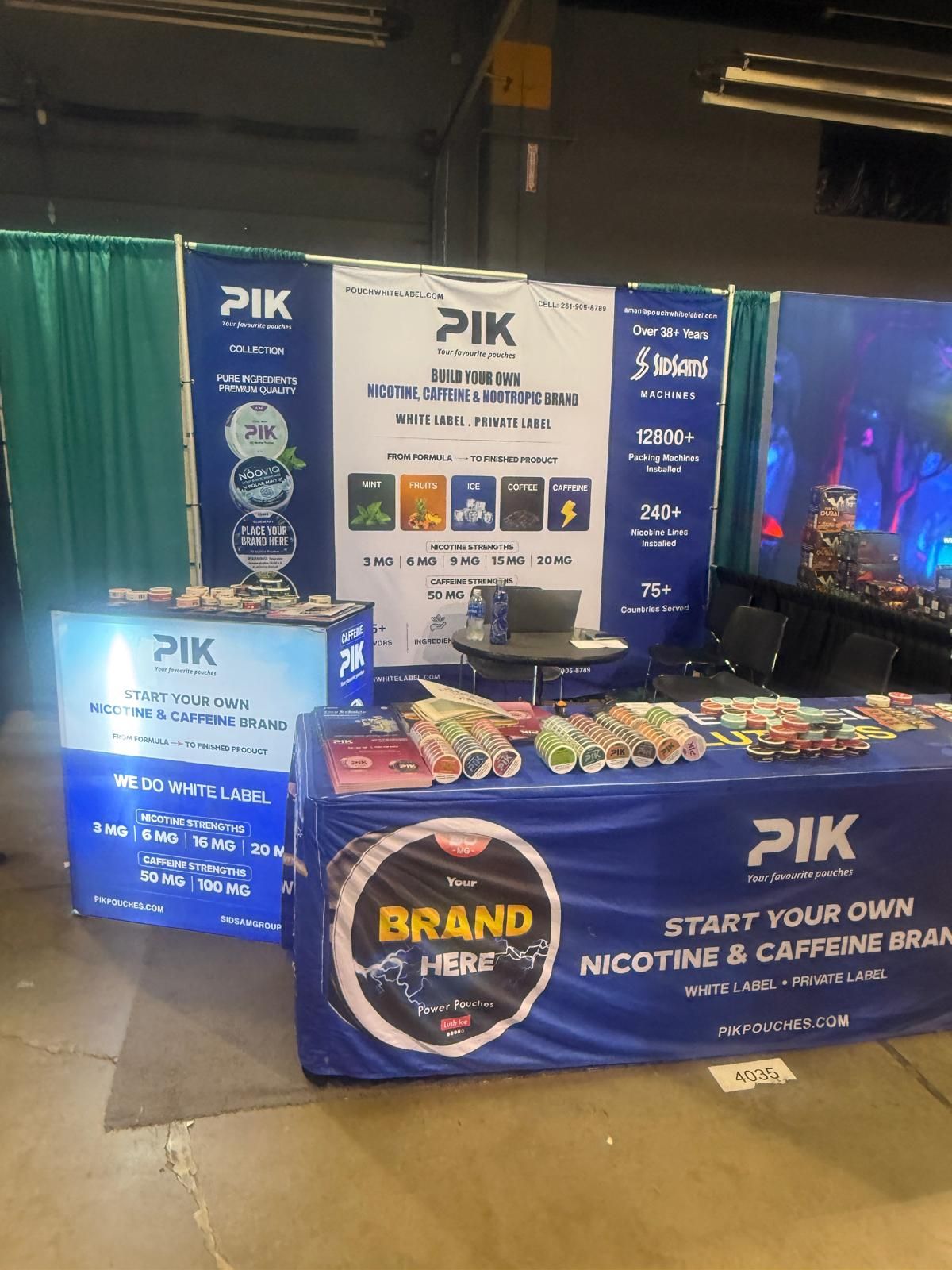 PIK Pouches booth at CHAMPS Chicago 2026
